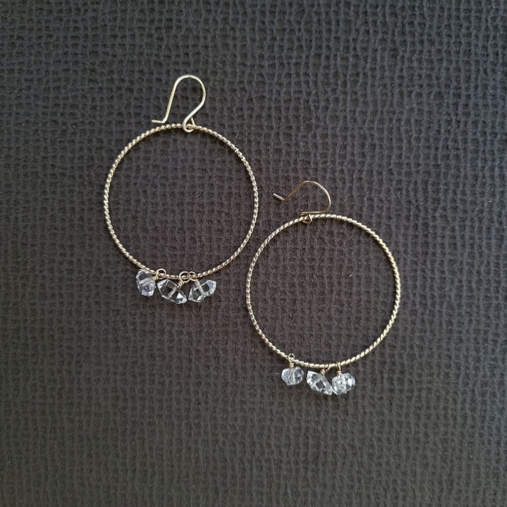 Maimoda Jewelry Earrings with Herkimer Diamonds💎